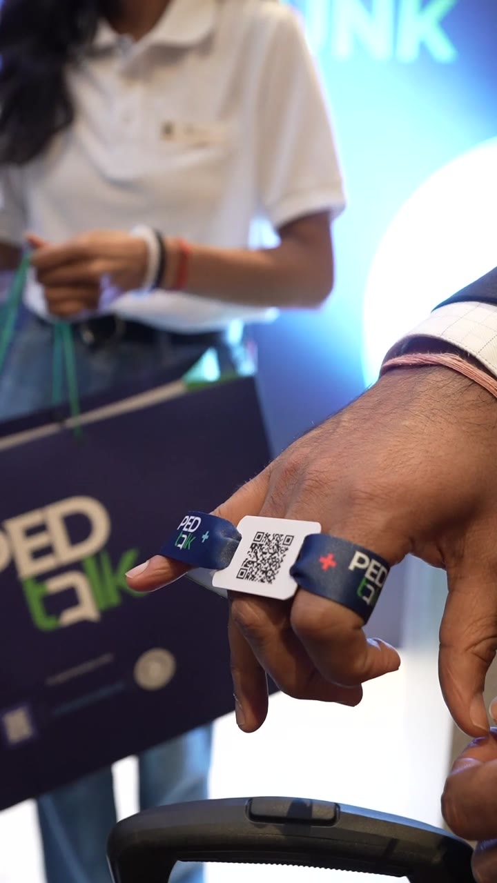 Pedtalk event reel - wristbands and event branding