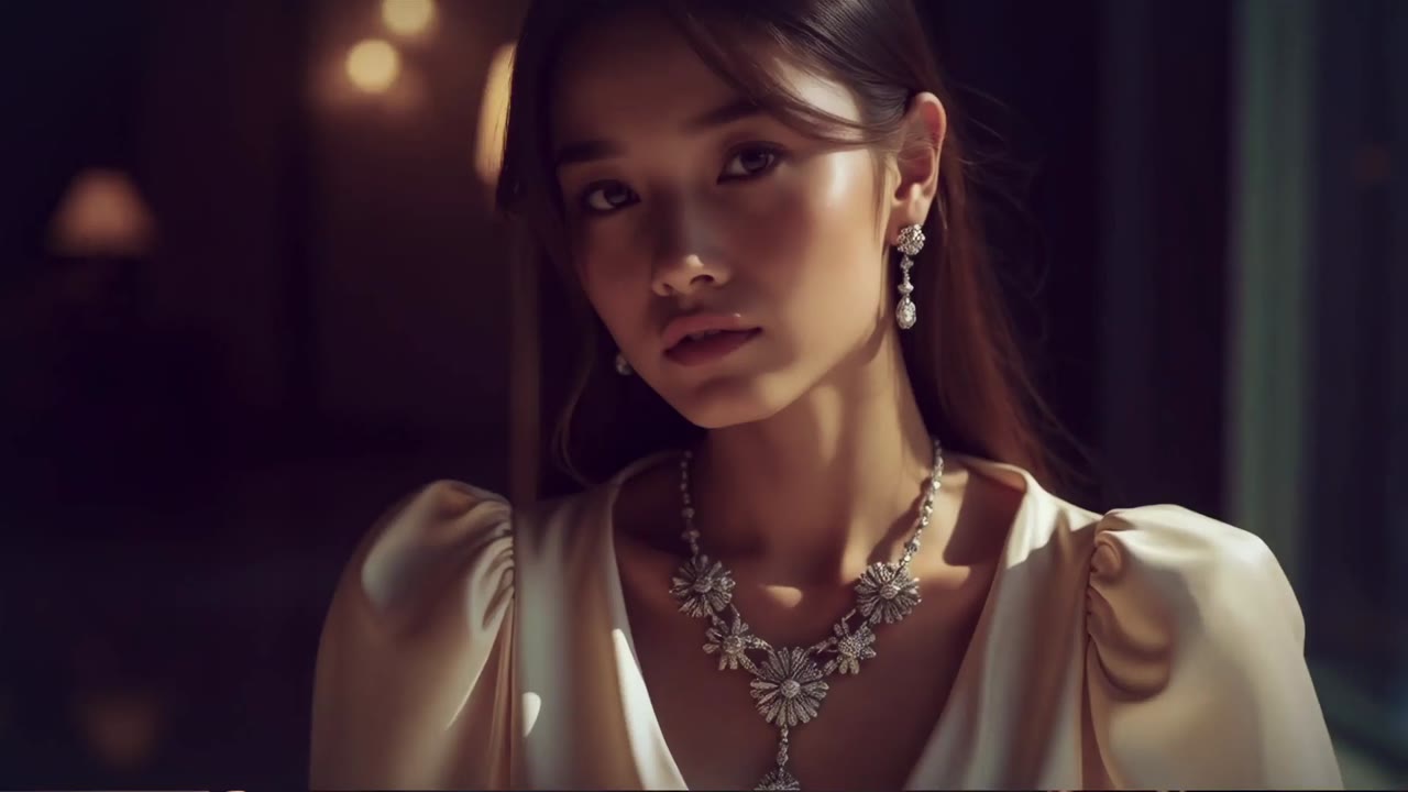 AI virtual fashion film - model with jewelry